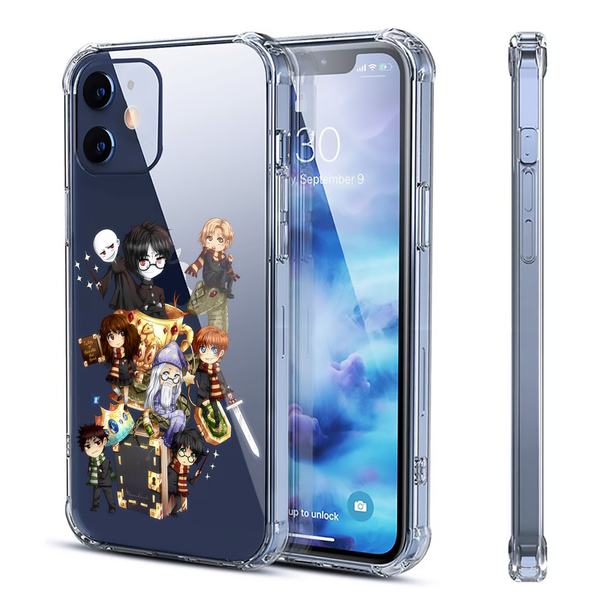 （画像用） Harry Potter ハリー・ポッターシリーズ 【iPhone 12シリーズ対応】透明スマホケース（クリアソフトケース）